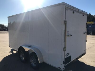 Quality Cargo 7x14 TA Trailer - White, Ramp, Side Door, Extra Height, Extended Tongue - Image 5