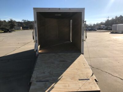 Quality Cargo 7x14 TA Trailer - White, Ramp, Side Door, Extra Height, Extended Tongue - Image 6