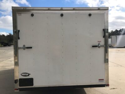 Quality Cargo 8.5x16 TA Trailer - White, Ramp, Side Door, D-Rings, 5K Axles, One Piece Roof - Image 9