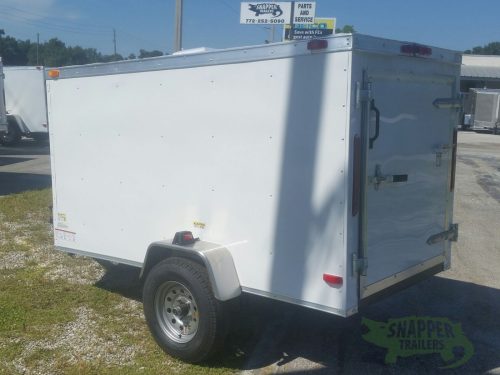 South Georgia Cargo 4×8 SA Trailer – White, Single Door, Side Door, and ...