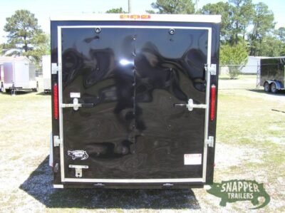 South Georgia Cargo 6x10 SA Trailer - Black, Ramp, Side Door, Slant V-Nose - Image 3