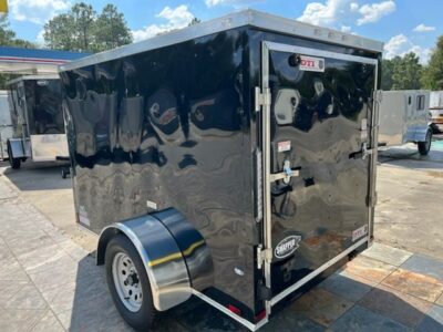 Douglas Trailers 5x8 SA Trailer - Black, Ramp, Side Door - Image 5