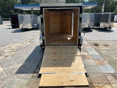 Douglas Trailers 5x8 SA Trailer - Black, Ramp, Side Door - Image 6