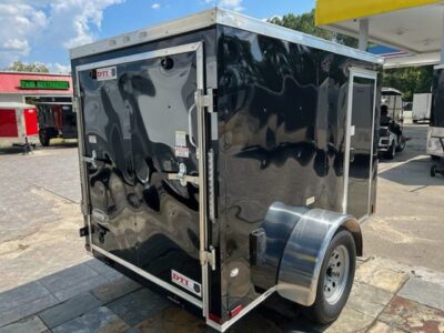 Douglas Trailers 5x8 SA Trailer - Black, Ramp, Side Door - Image 9