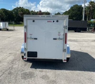 Douglas Trailers 5x8 SA Trailer - White, Ramp, Side Door - Image 6