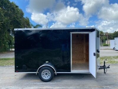 Douglas Trailers 6x14 SA Trailer - Black, Ramp, Side Door - Image 8