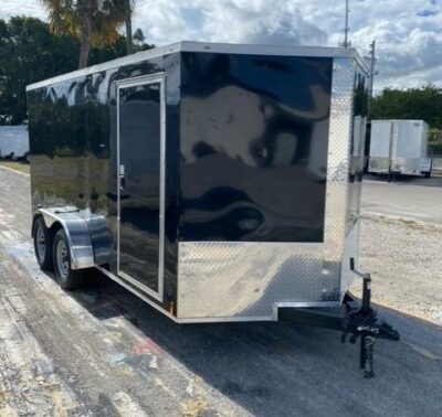 Douglas Trailers 7x14 TA Trailer - Black, Ramp, Side Door - Image 11