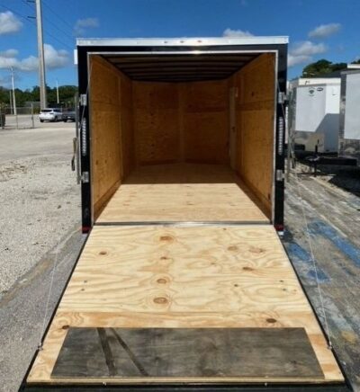 Douglas Trailers 7x14 TA Trailer - Black, Ramp, Side Door - Image 5