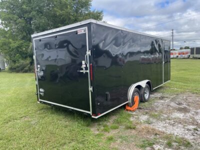 Douglas Trailers 7x14 TA Trailer - Black, Ramp, Side Door - Image 8