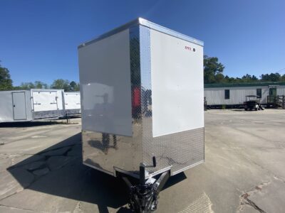 Douglas Trailers 7x14 TA Trailer - White, Ramp, Side Door - Image 11