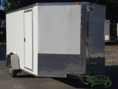 South Georgia Cargo 7x12 SA Trailer - White, Ramp, Side Door - Image 12