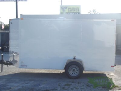 South Georgia Cargo 7x12 SA Trailer - White, Ramp, Side Door - Image 3