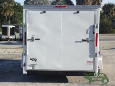 South Georgia Cargo 7x12 SA Trailer - White, Ramp, Side Door - Image 7