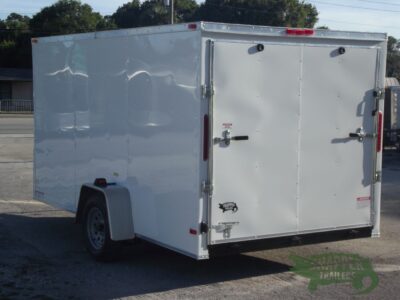 South Georgia Cargo 7x12 SA Trailer - White, Ramp, Side Door - Image 5