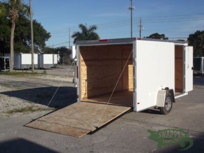 South Georgia Cargo 7x12 SA Trailer - White, Ramp, Side Door - Image 8