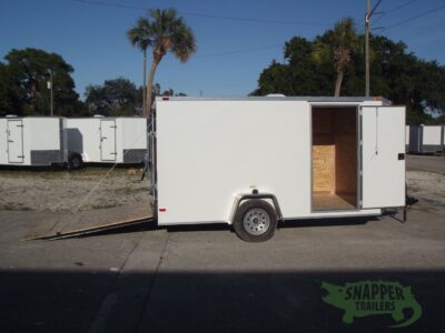 South Georgia Cargo 7x12 SA Trailer - White, Ramp, Side Door - Image 10