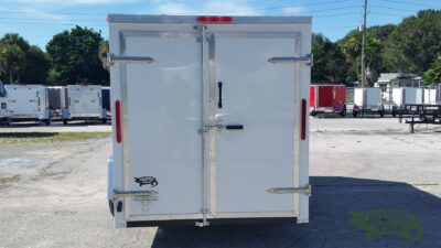 South Georgia Cargo 6x12 SA Trailer - White, Double Doors, Side Door - Image 7