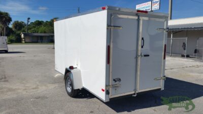 South Georgia Cargo 6x12 SA Trailer - White, Double Doors, Side Door - Image 5