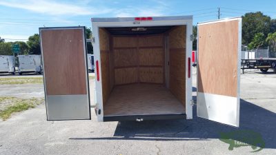 South Georgia Cargo 6x12 SA Trailer - White, Double Doors, Side Door - Image 6