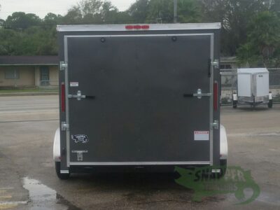 South Georgia Cargo 7x14 TA Trailer - Charcoal Grey, Ramp, Side Door - Image 7