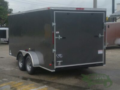 South Georgia Cargo 7x14 TA Trailer - Charcoal Grey, Ramp, Side Door - Image 5