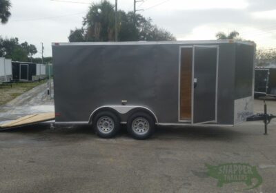 South Georgia Cargo 7x14 TA Trailer - Charcoal Grey, Ramp, Side Door - Image 10