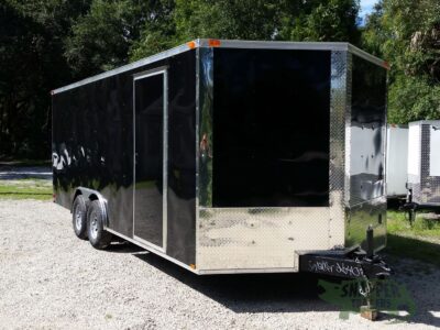 Quality Cargo 8.5x20 TA Trailer - Black, Ramp, Side Door, D-Rings, 5K Axles, and Radials - Image 13