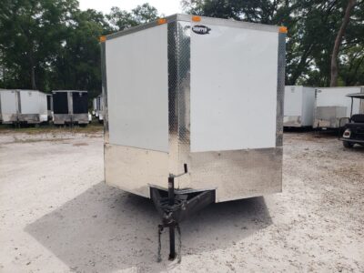 South Georgia Cargo 8.5x12 SA Trailer - White, Ramp, Side Door - Image 16