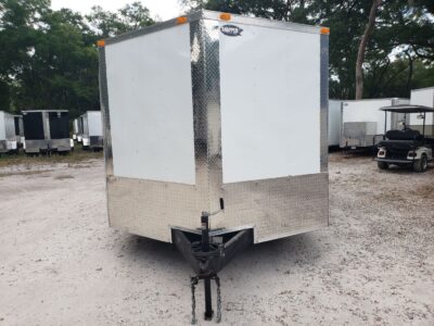 South Georgia Cargo 8.5x12 SA Trailer - White, Ramp, Side Door - Image 14