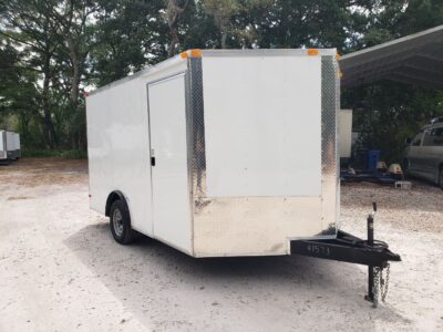 South Georgia Cargo 8.5x12 SA Trailer - White, Ramp, Side Door - Image 15