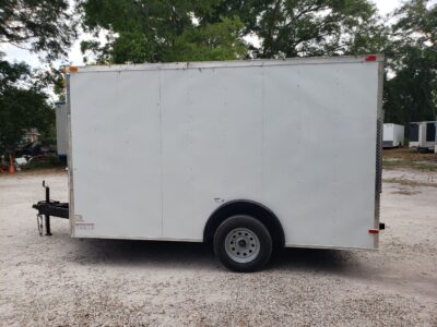 South Georgia Cargo 8.5x12 SA Trailer - White, Ramp, Side Door - Image 4