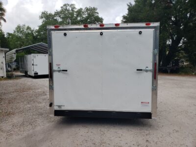 South Georgia Cargo 8.5x12 SA Trailer - White, Ramp, Side Door - Image 8