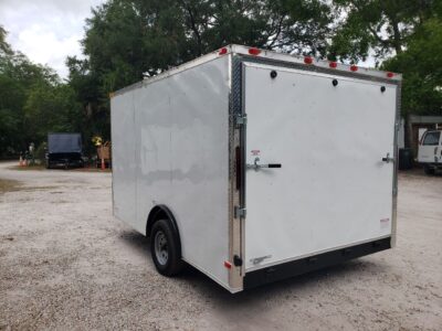 South Georgia Cargo 8.5x12 SA Trailer - White, Ramp, Side Door - Image 6