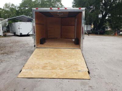 South Georgia Cargo 8.5x12 SA Trailer - White, Ramp, Side Door - Image 7