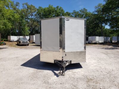 Quality Cargo 8.5x20 TA Trailer - White, Ramp, Side Door, D-Rings, Extra Height - Image 17