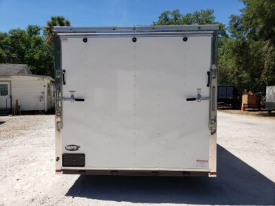 Quality Cargo 8.5x20 TA Trailer - White, Ramp, Side Door, D-Rings, Extra Height - Image 9