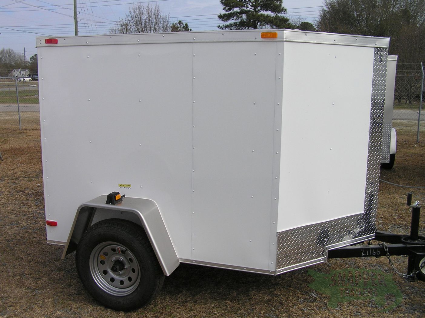 5x6 SA Trailer - White, Ramp | Snapper Trailers