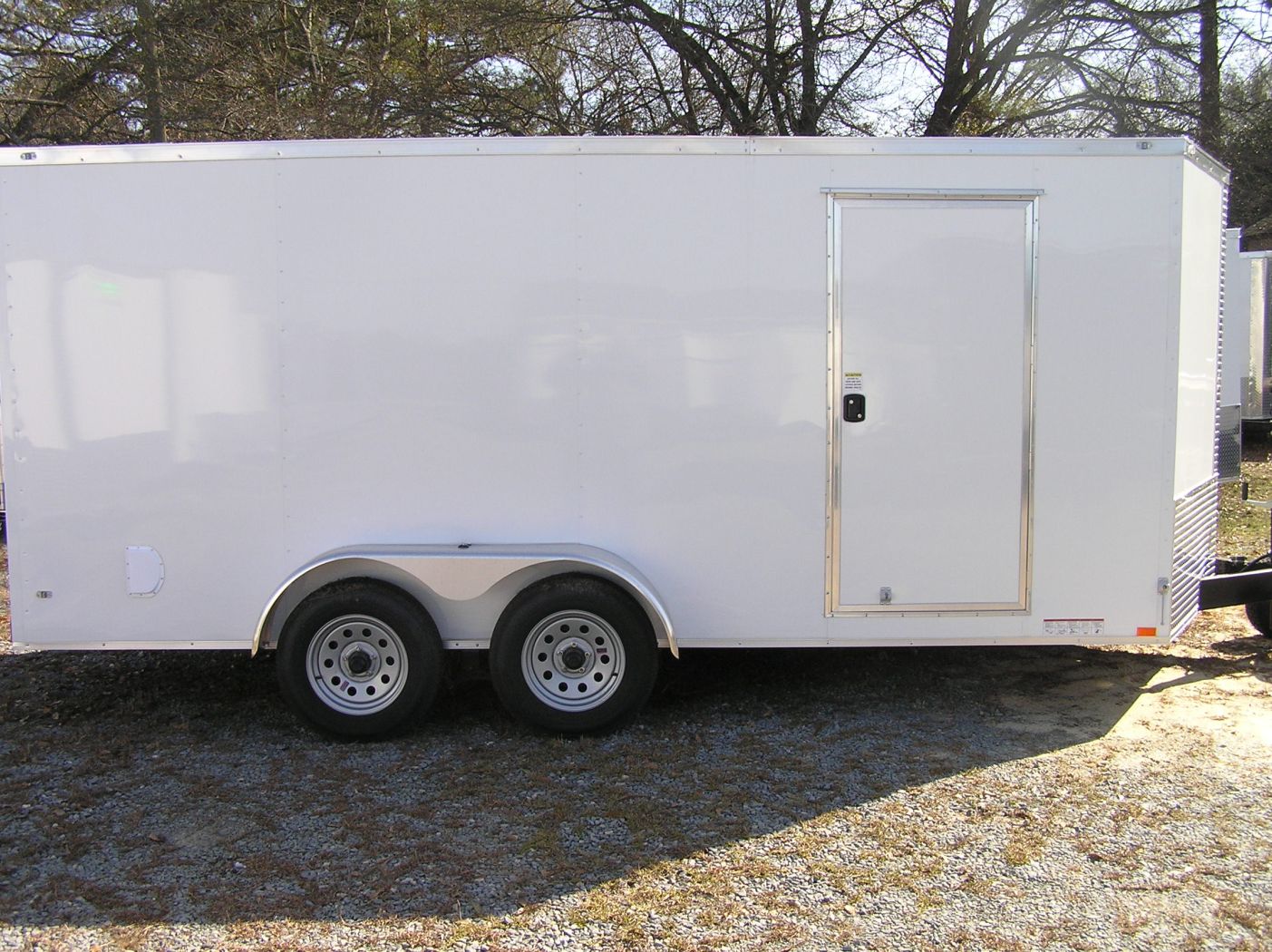 X Ta Trailer White Ramp Side Door Extra Height Insulated